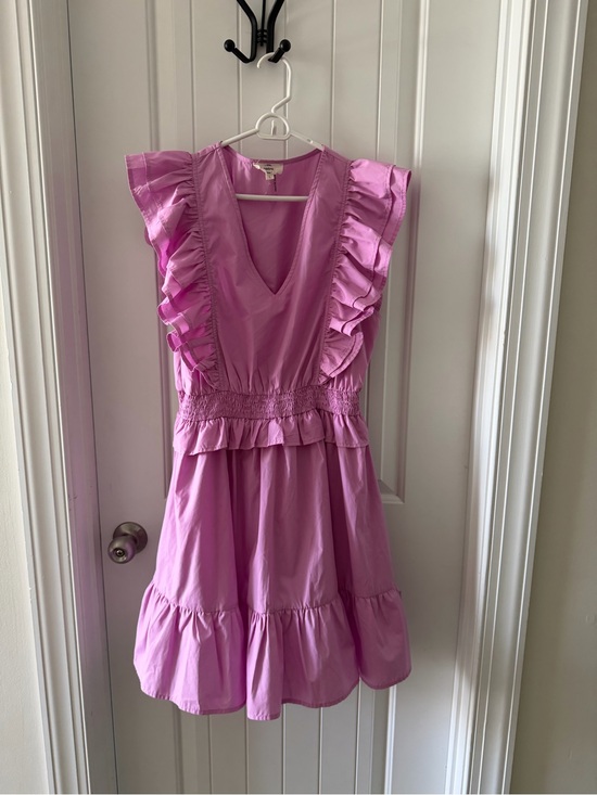 entro Dresses & Skirts - entro Lavender Pink Ruffle Sleeve Casual Dress